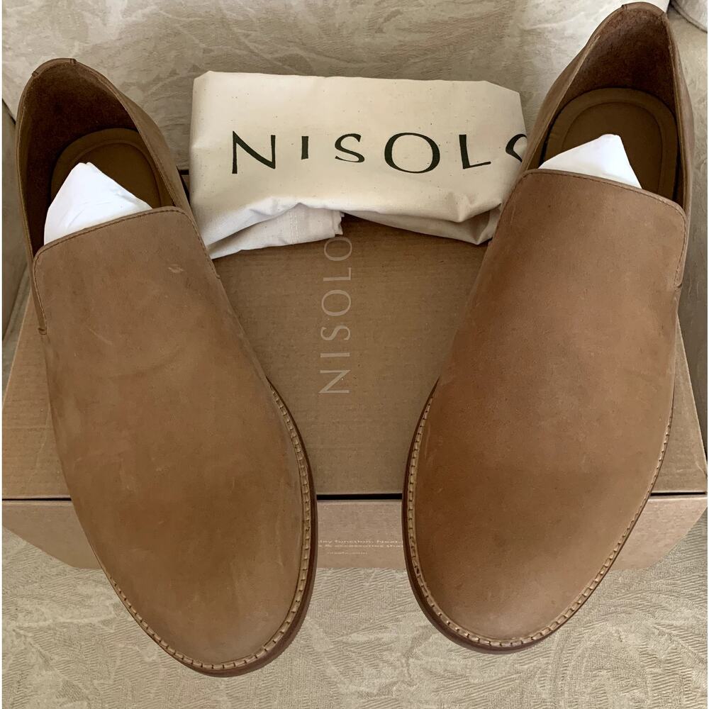 Men's Leather Loafer Water Resistant Upper Nisolo Slip On Size 9.5 NWT
